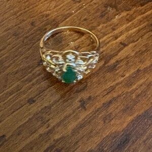 Great used condition 14k Emerald gold ring. Size 7 TODAY ONLY PRICE